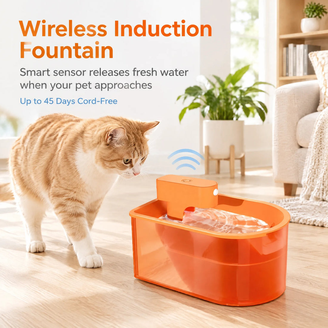 Wireless induction sensor