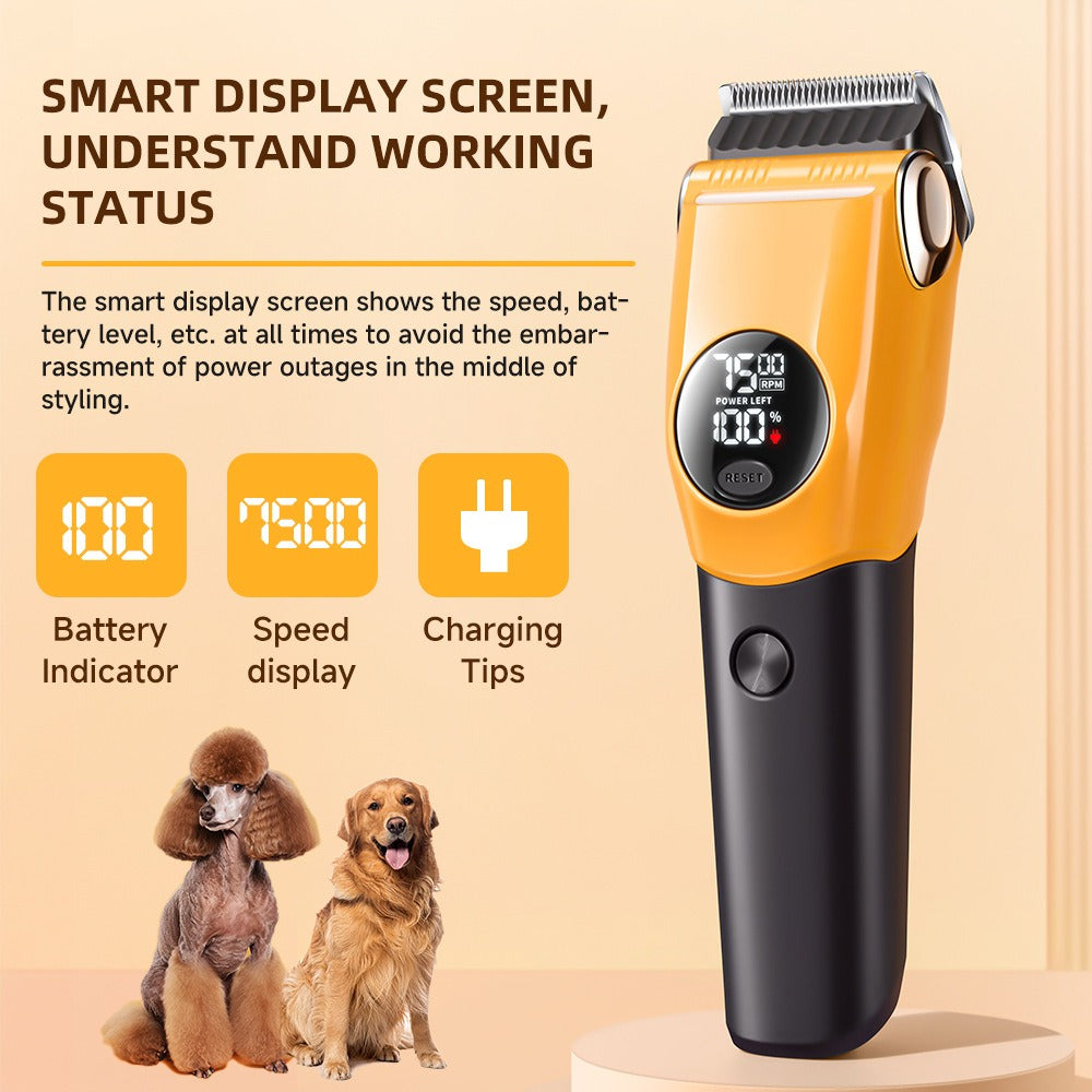 Zaverni Trim Pro Clipper - smart LCD shows speed, battery level and charging status